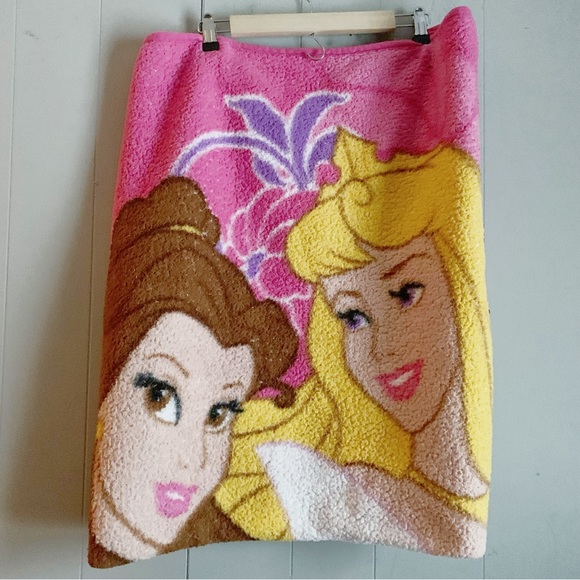 Disney Bedding Disney Princess Plush Throw Blanket Belle Aurora Os